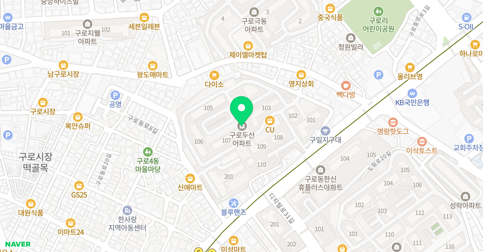 딥브레인 수학 위치