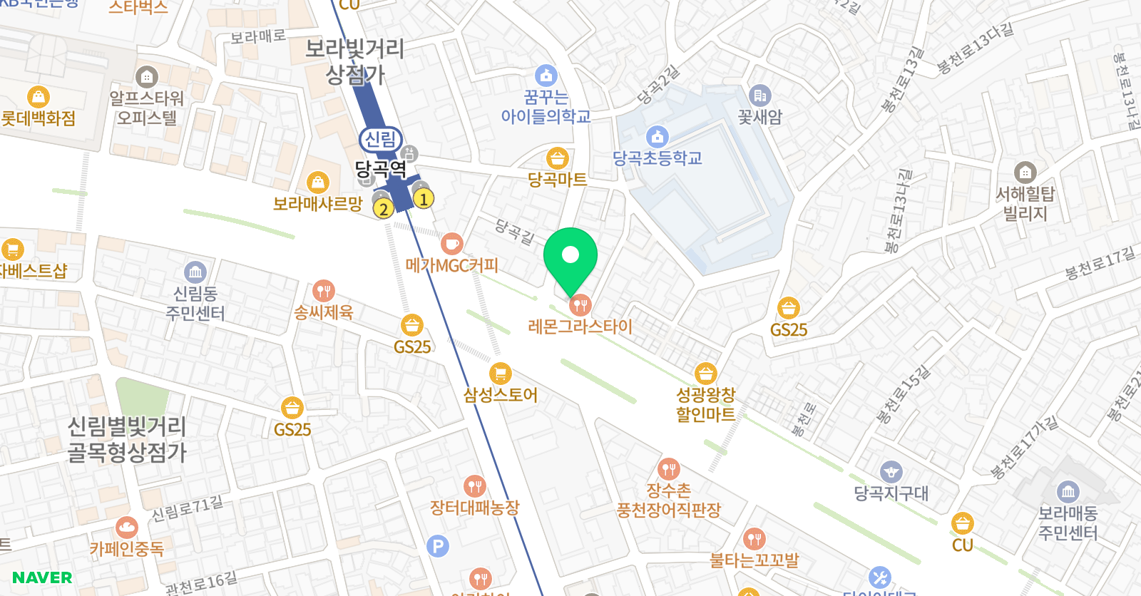비끄아트 미술학원 신림점 위치