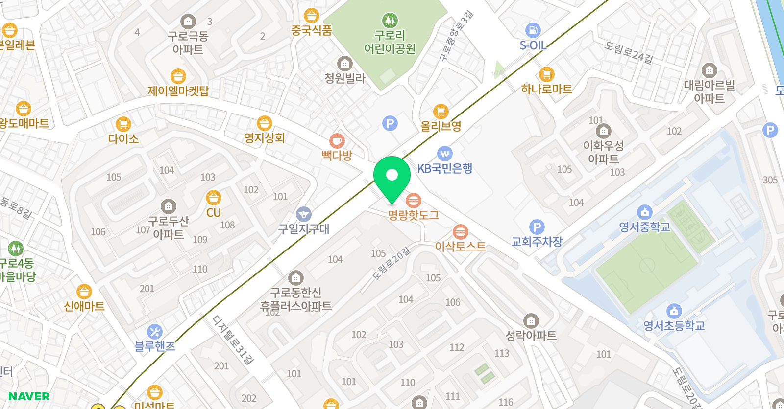 쑥쑥리더스 영어학원 위치