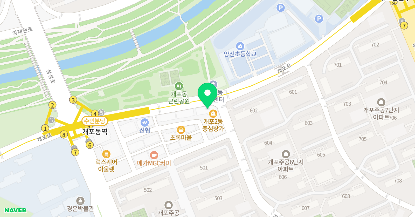 이화 무용 위치