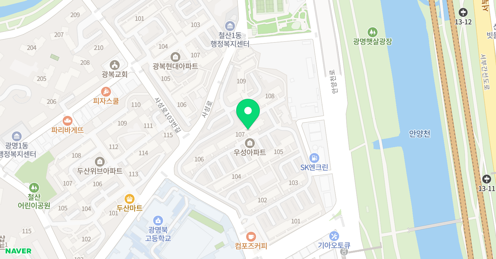 뭉치 미술학원 위치