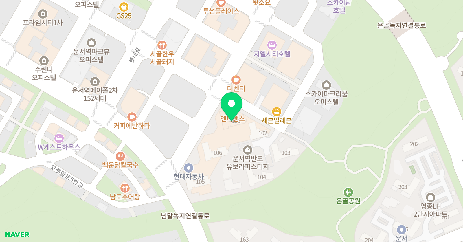 아카데미창 논술 운서교습소 위치