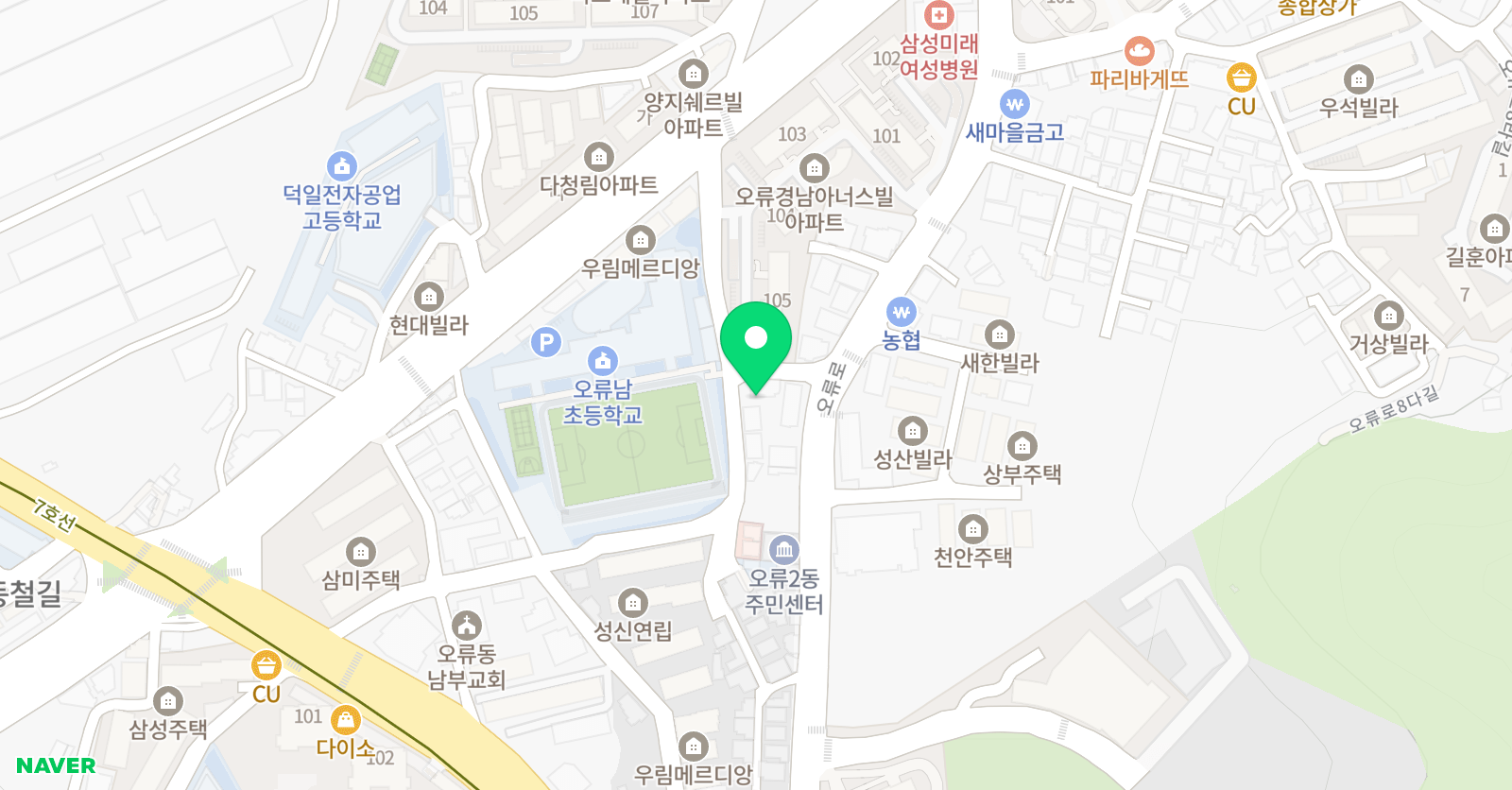 드림하이 학원 위치