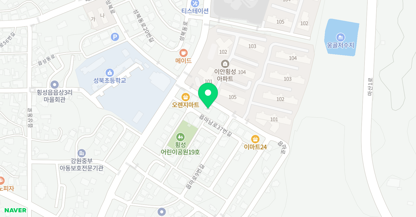 셀파우등생교실 횡성학원 위치