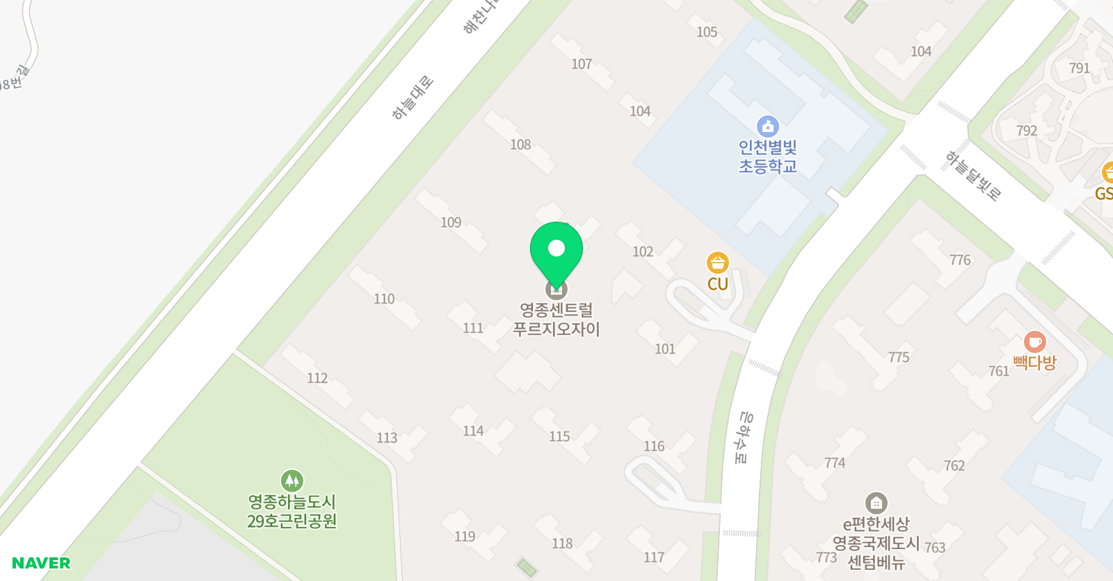 빨간펜 수학 푸르지오자이점 위치