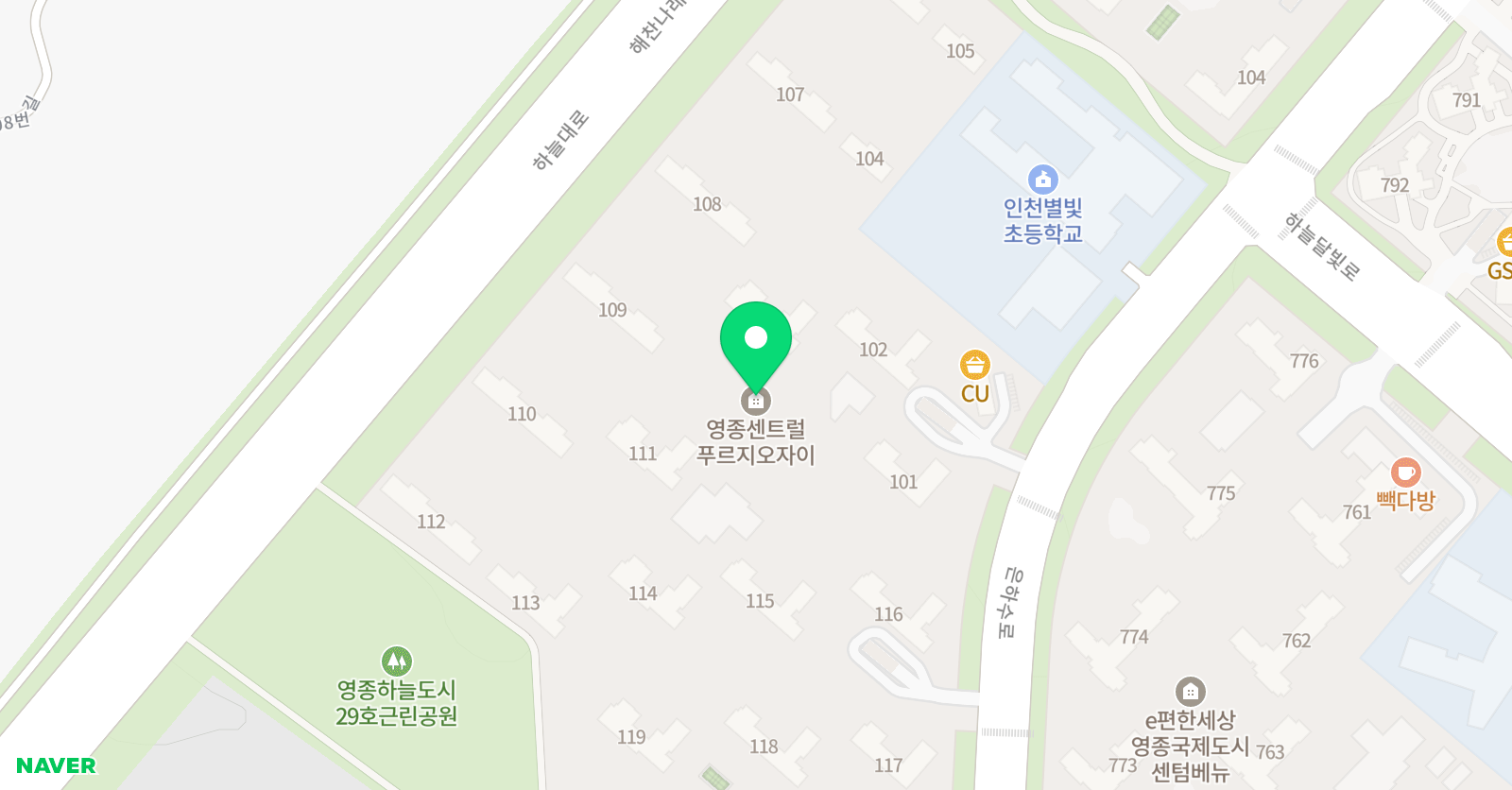 푸르지오자이 과외 위치