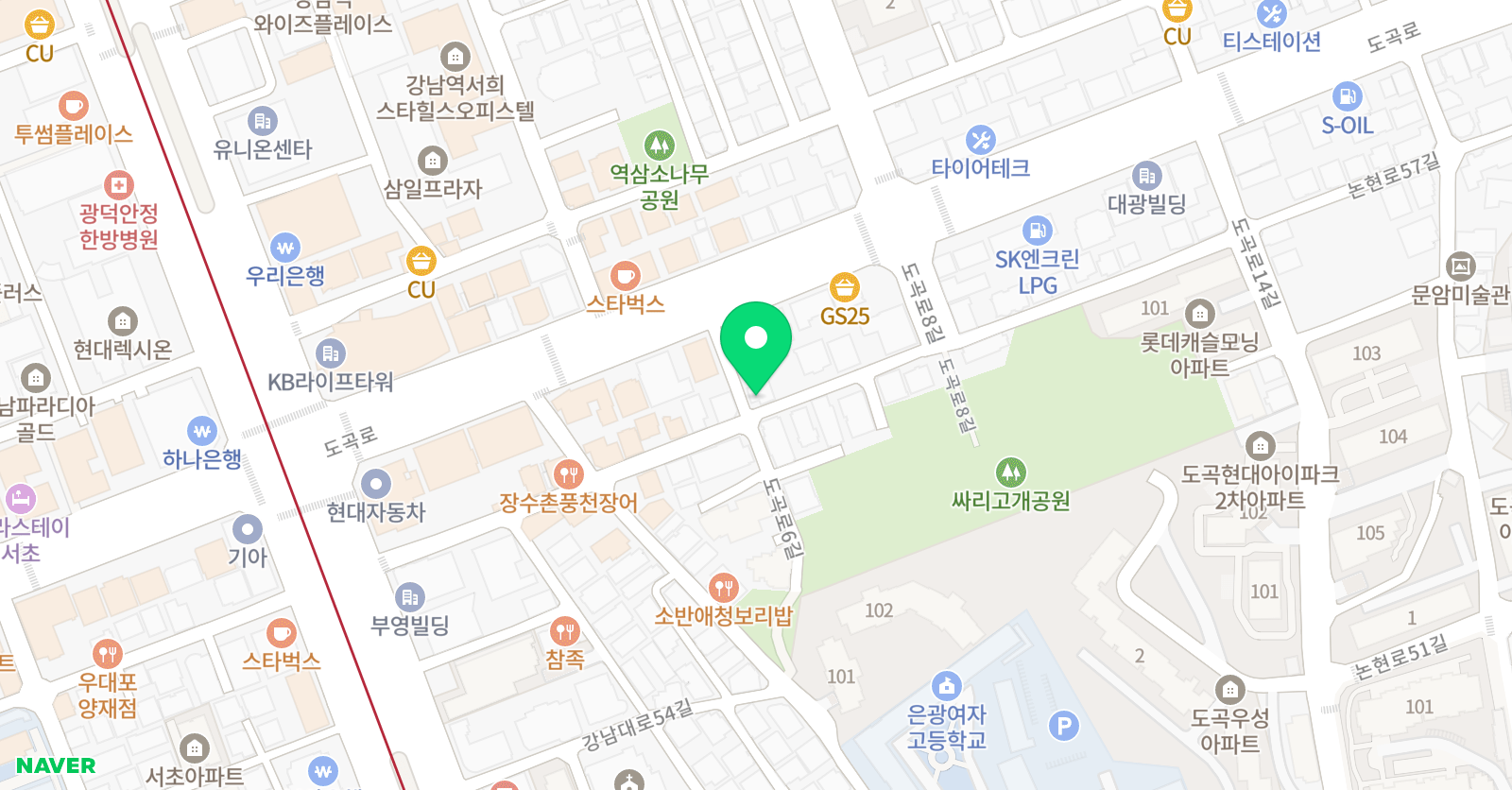 플라잉요가 티나에어리얼스쿨 위치