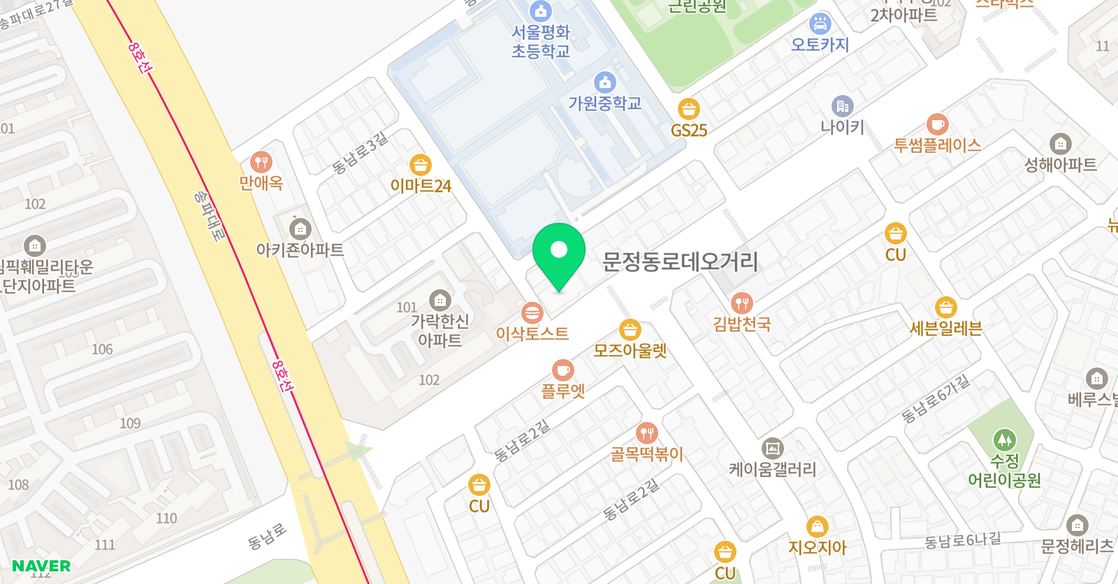 매쓰스퀘어 수학학원 위치