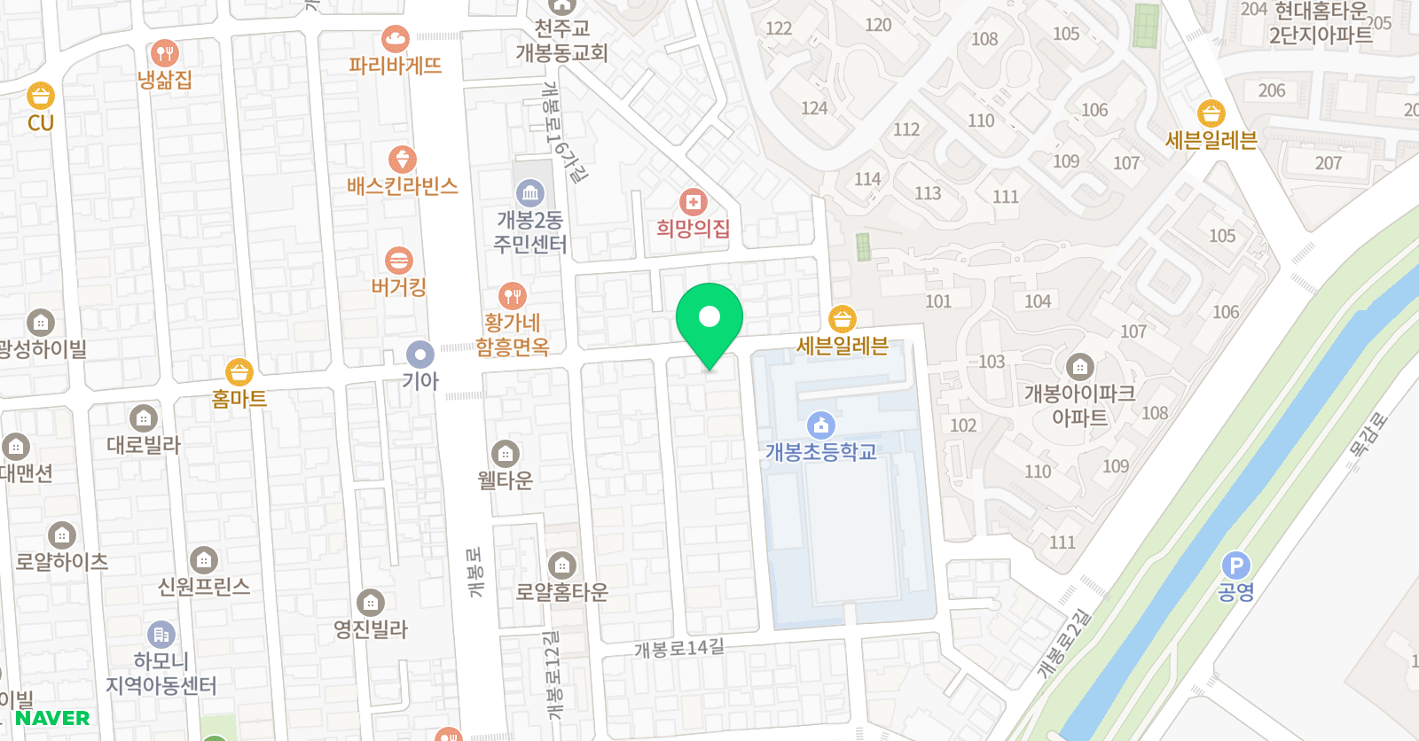 예빛 미술학원 위치