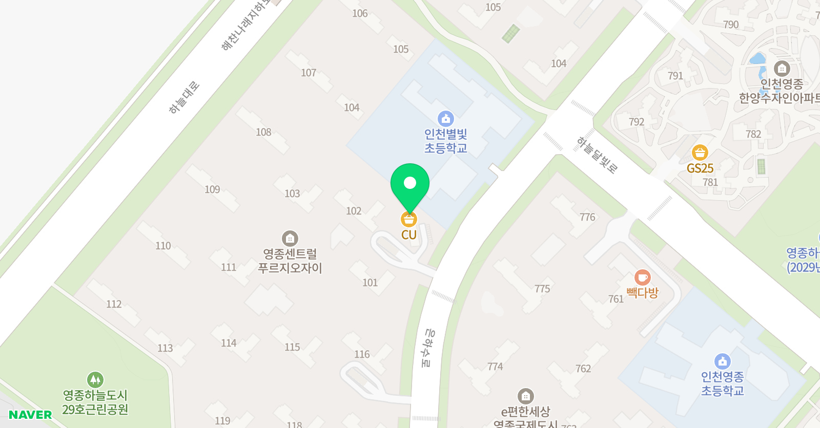 하늘소리 음악학원 위치