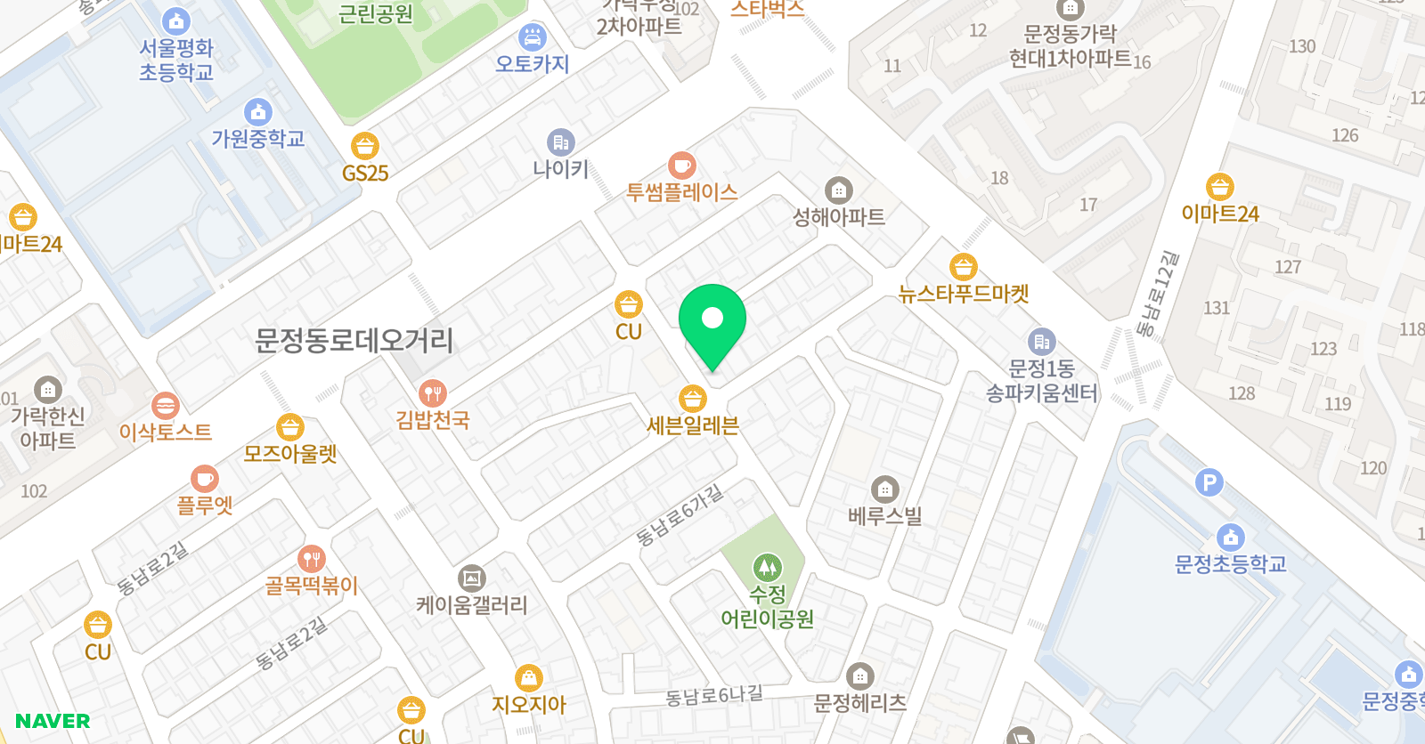 베스트 오브 베스트 영어수학학원 문정동 위치