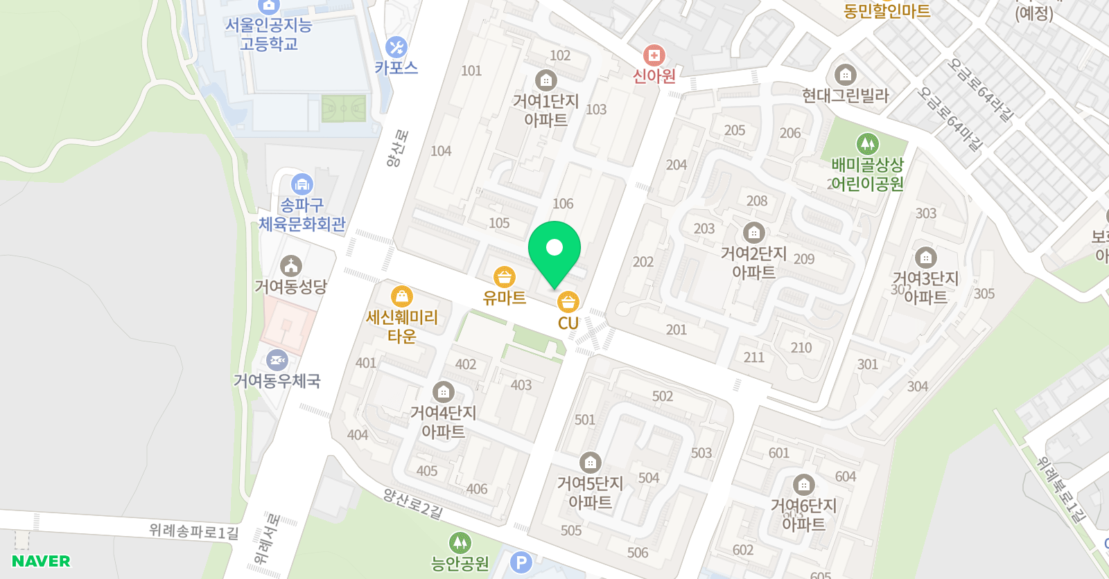 화가의꿈 미술 위치