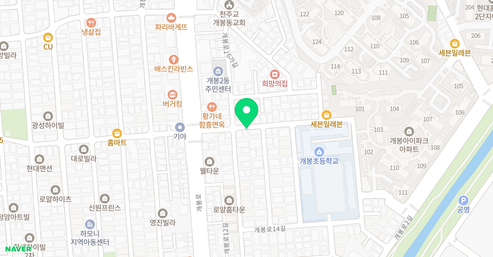 EQ 홍익미술 위치