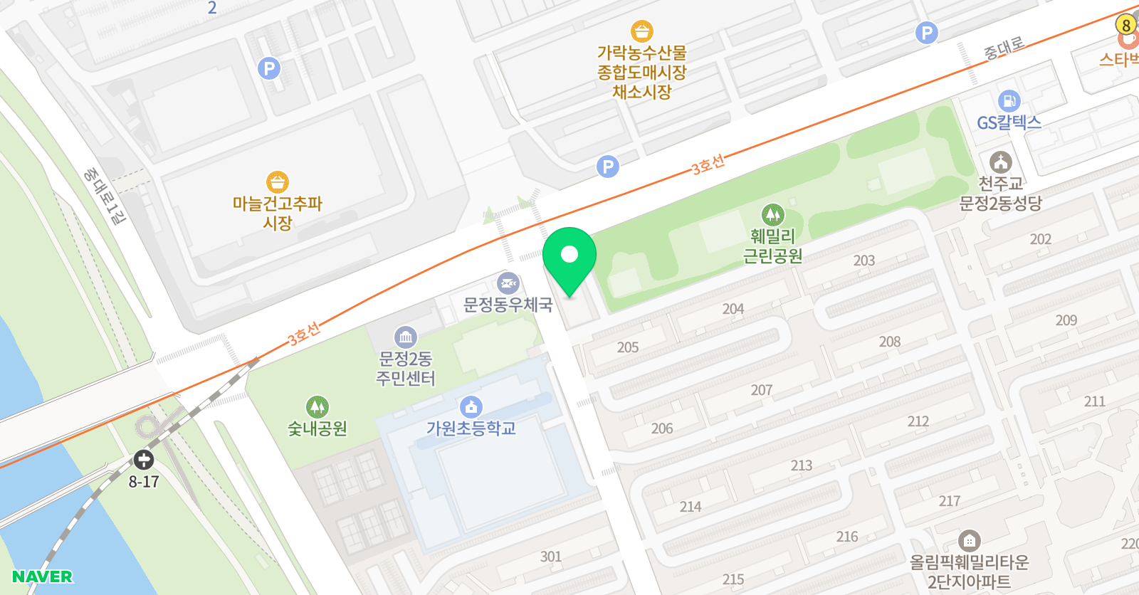 솔루니올림픽훼밀리 교습소 위치