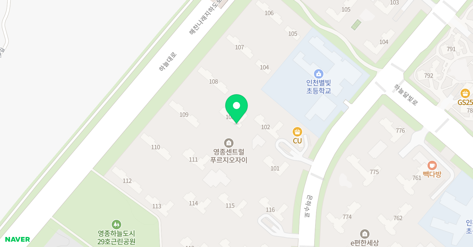기탄 사고력교실 영종푸르지오자이교실 위치
