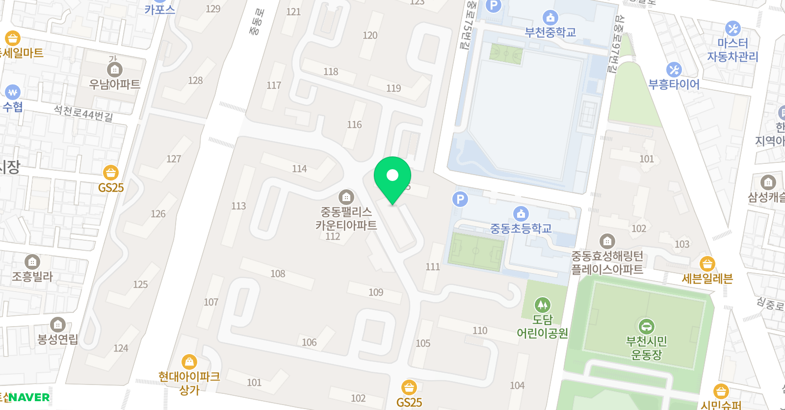 아소비 부천중동점 위치