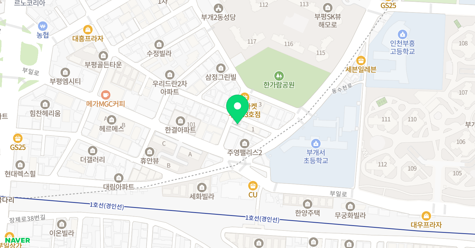 우리들꿈 그림미술 위치