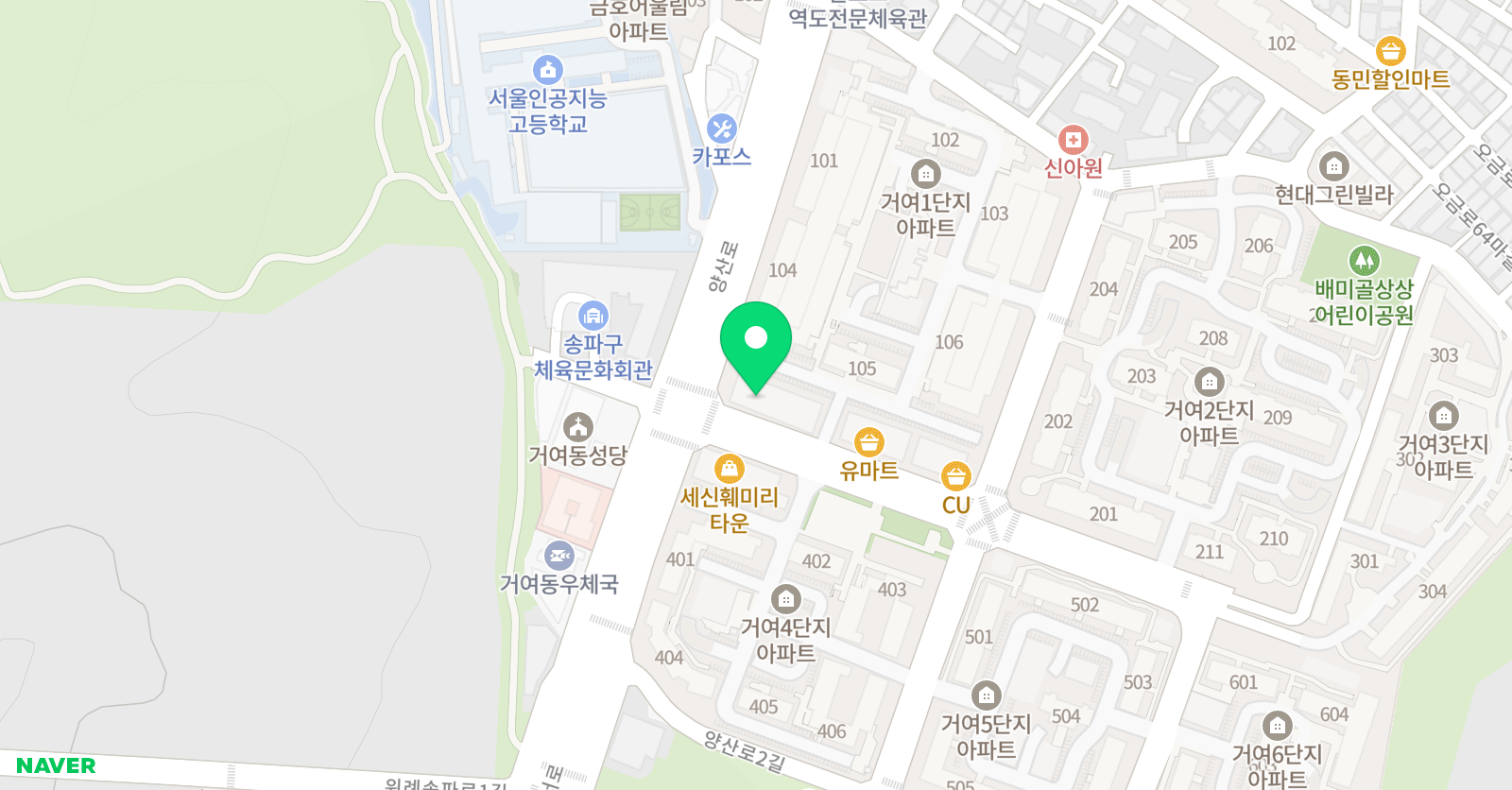 꿈을이루는 독서논술토론 위치