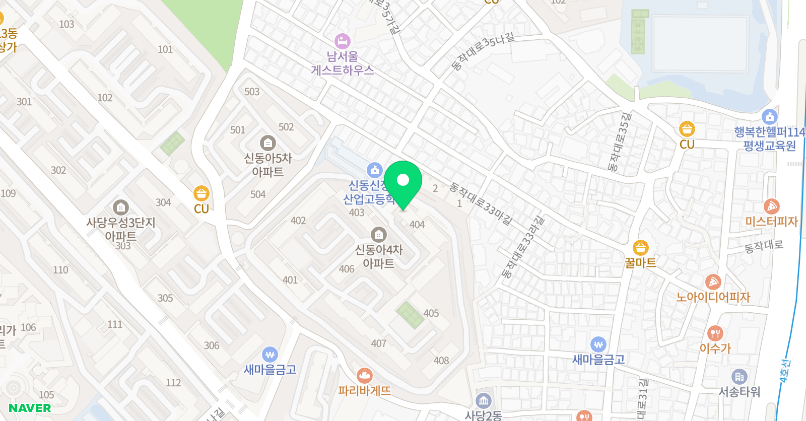 영렘브란트 미술학원 사당신동아클래스 위치