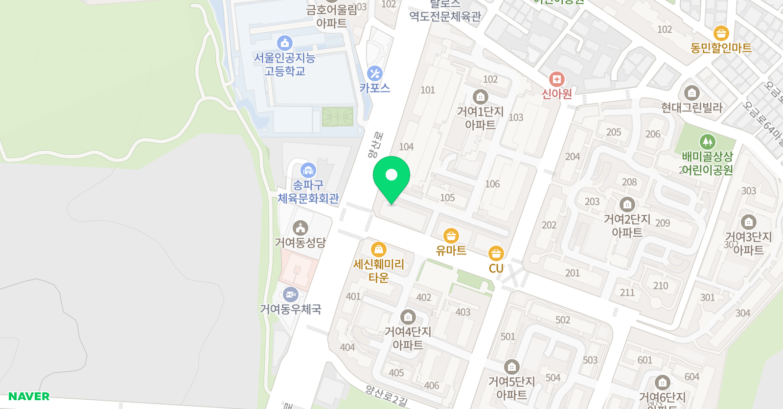 숲 미술 위치