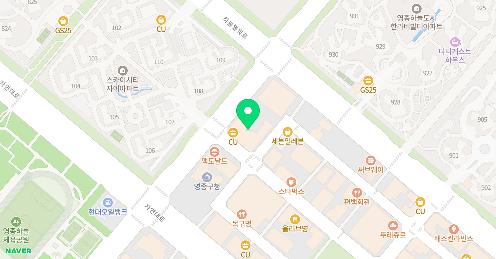 예설라 인천영종원 위치