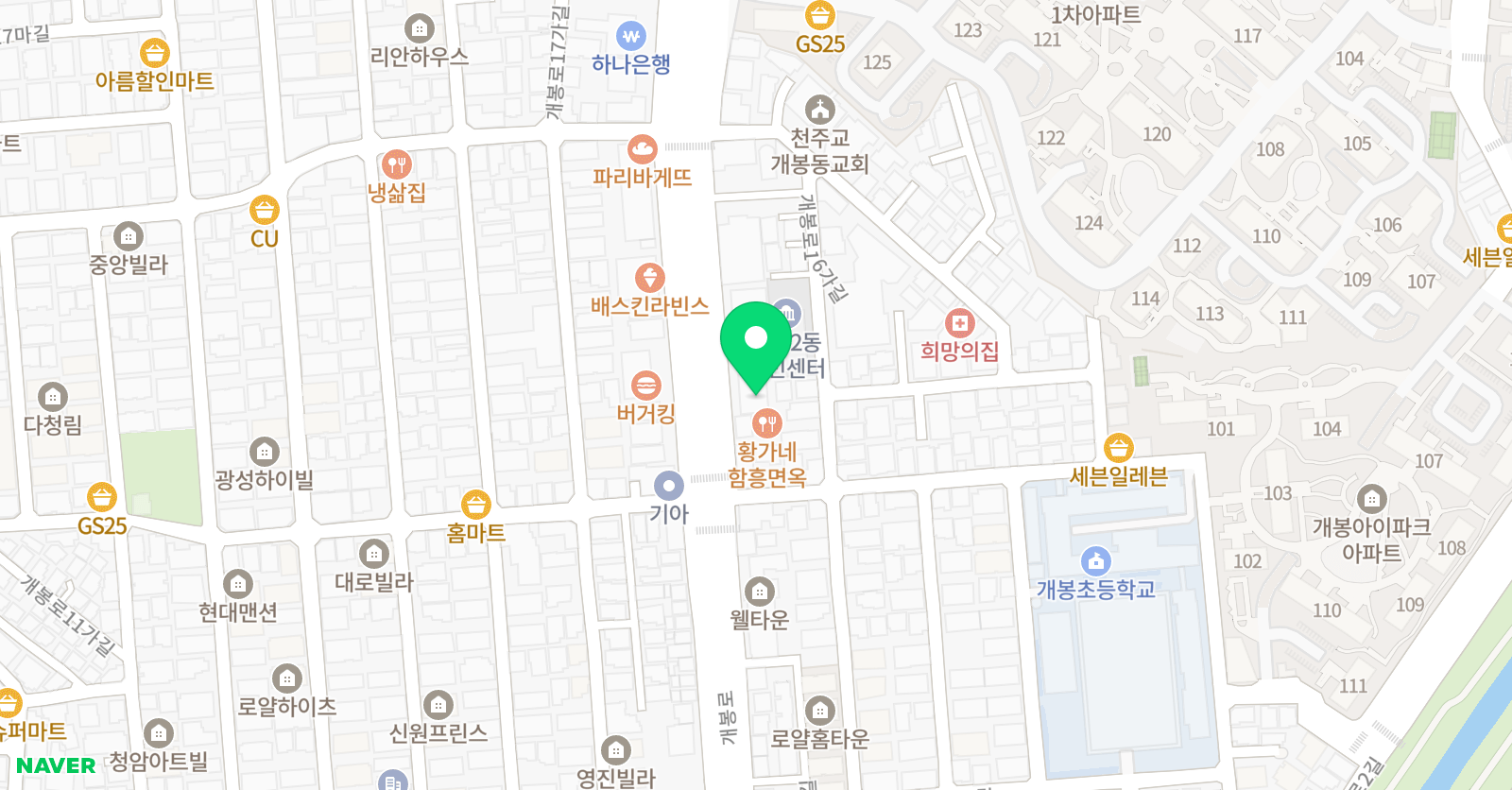 박현준 국어논술수학학원 위치