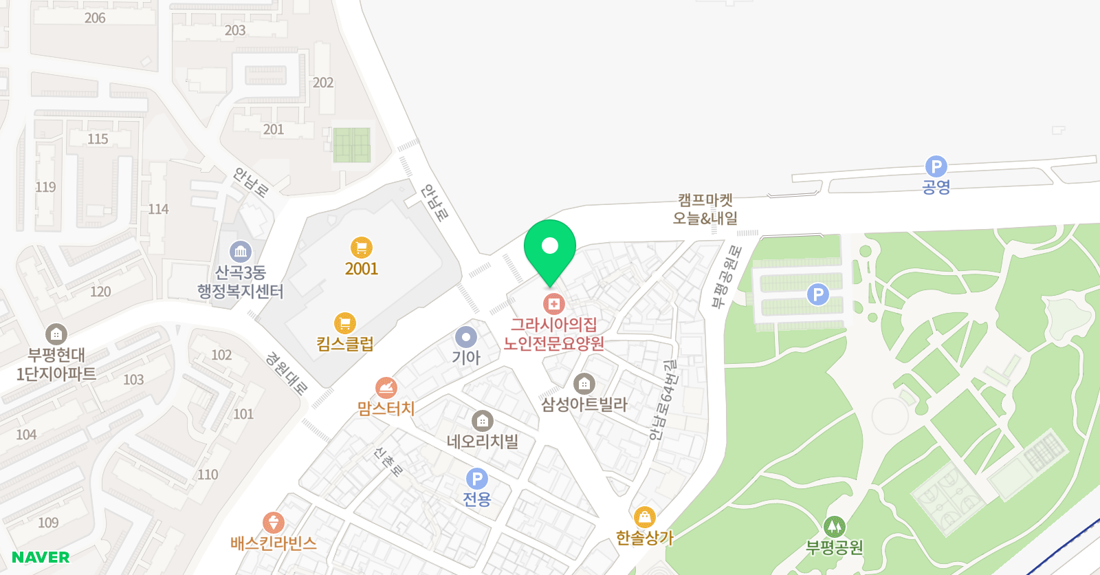 왕호 태권도 위치