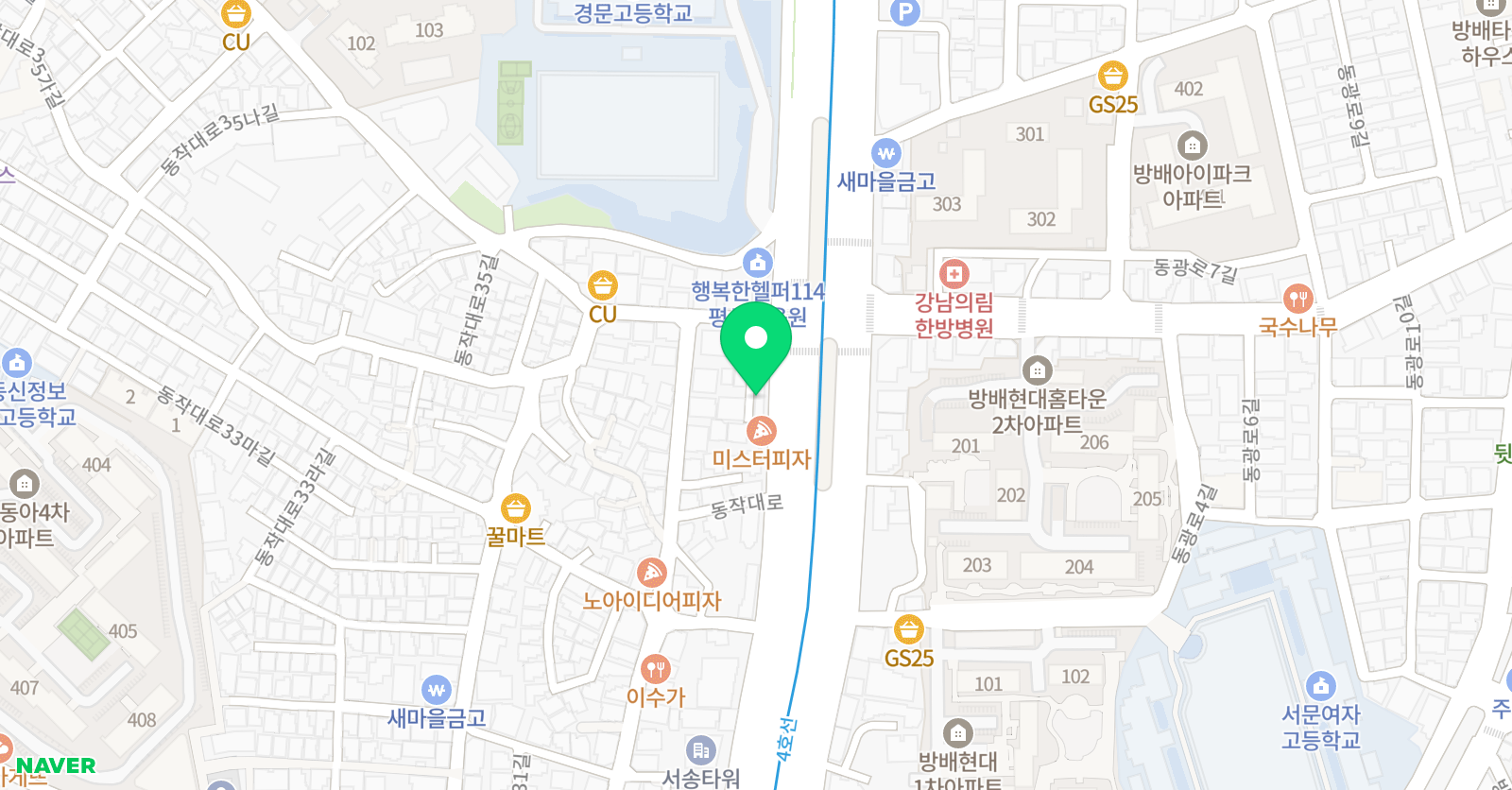 김정은수학 BBAM 위치