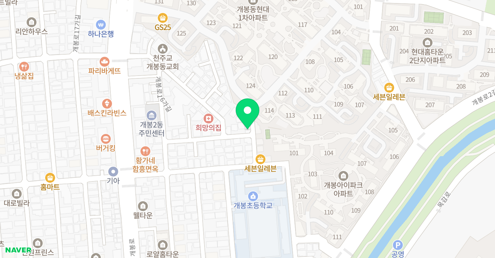 청우태권도 위치
