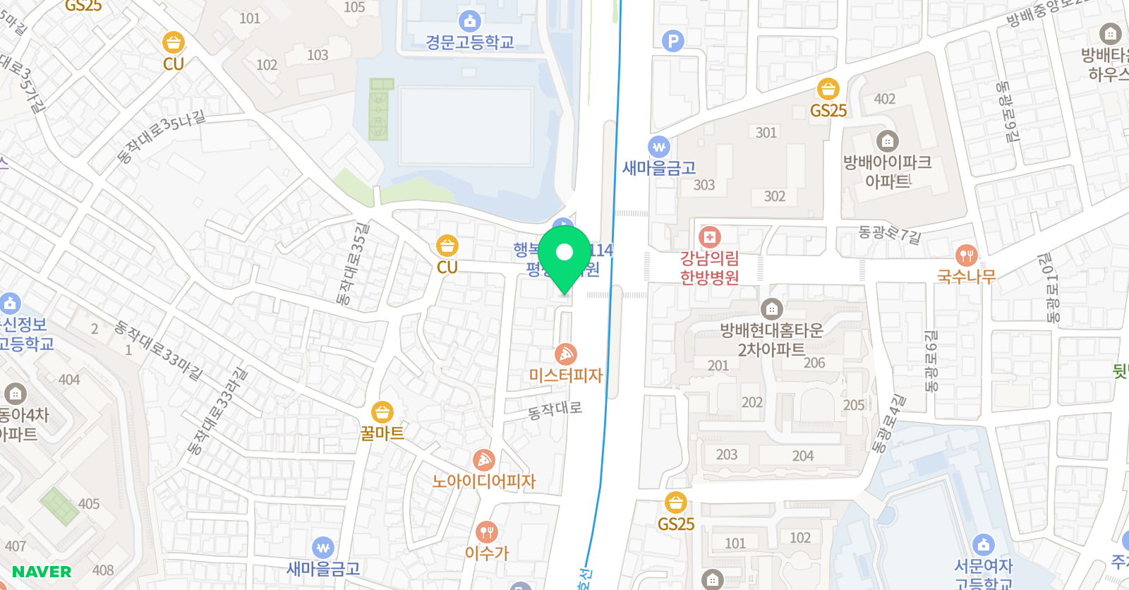 임팩트 영어학원 위치