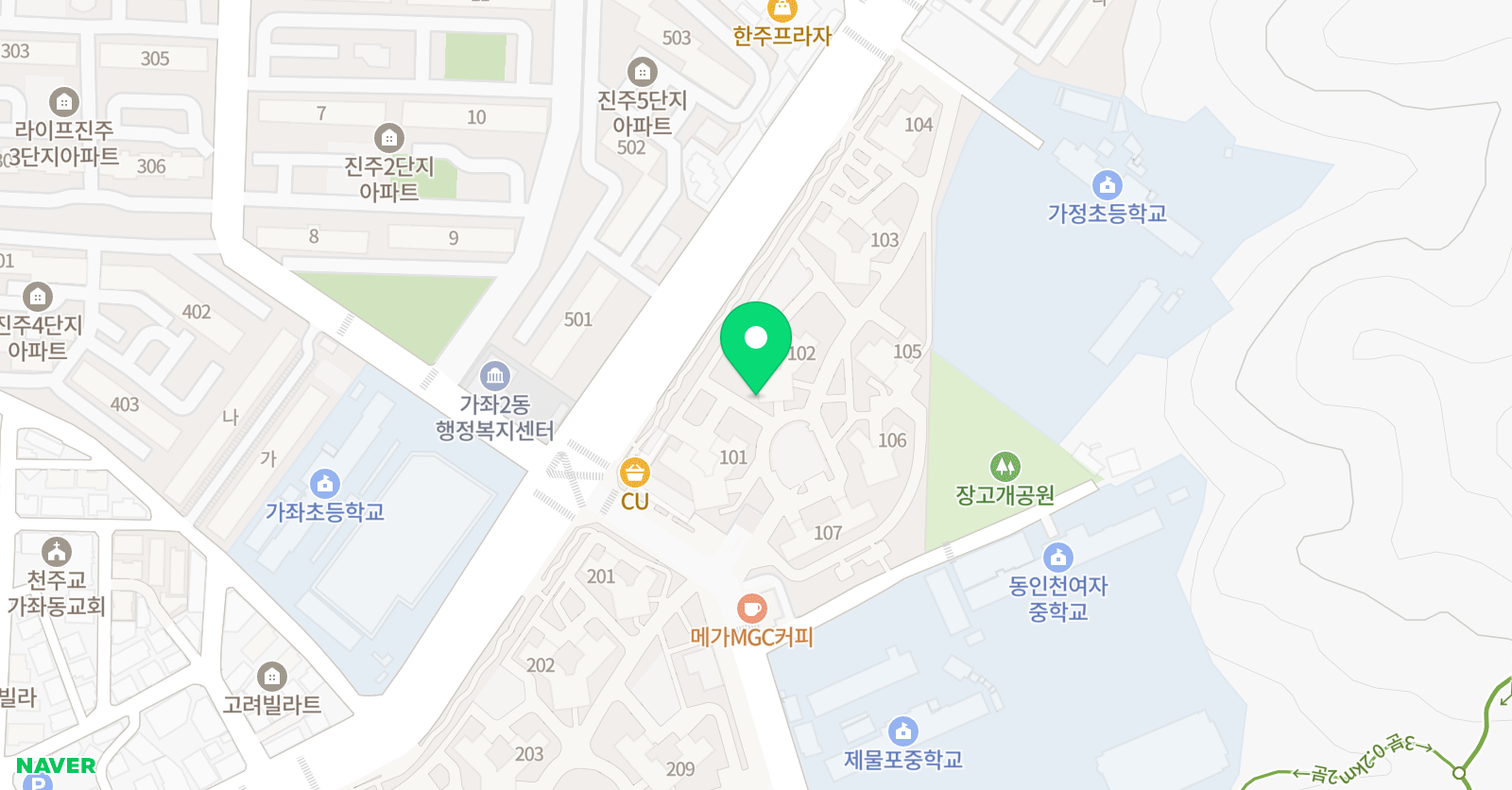 윤선생우리집앞 영어교실 가좌2호점 위치