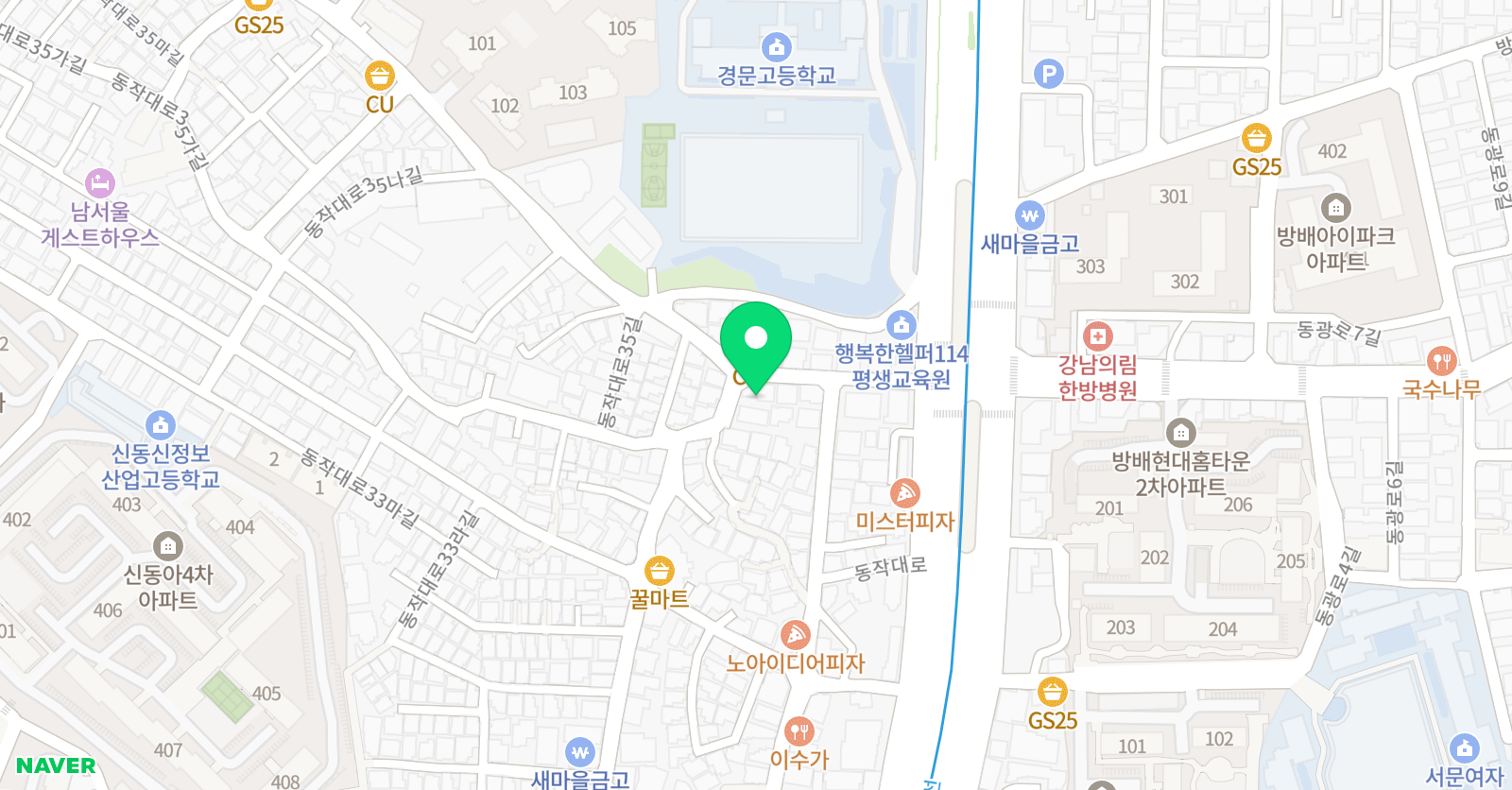 한선생 수학교습소 위치