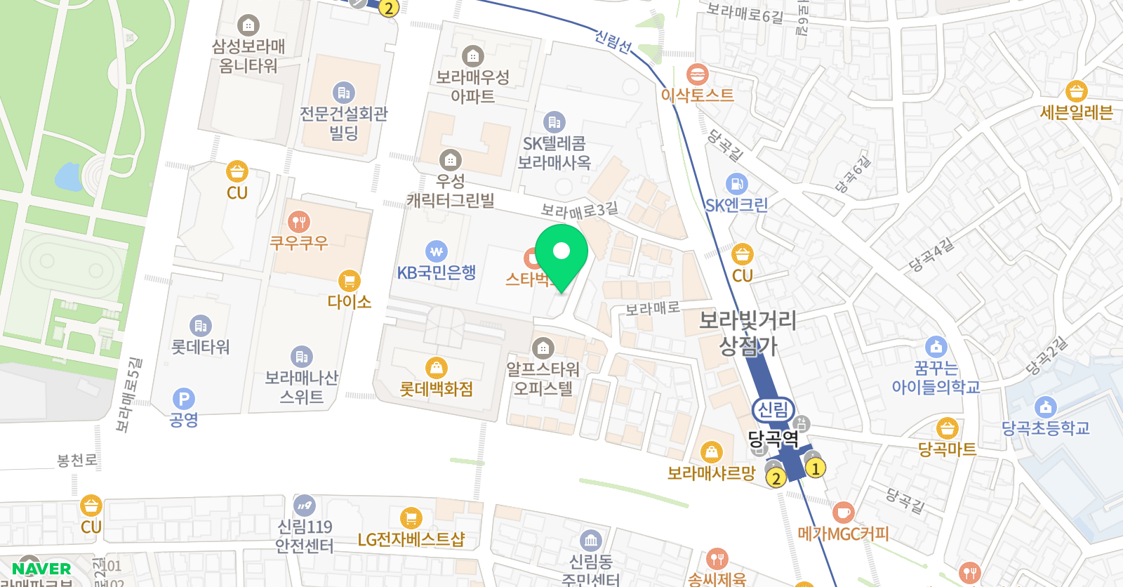 리드인 보라매점 위치