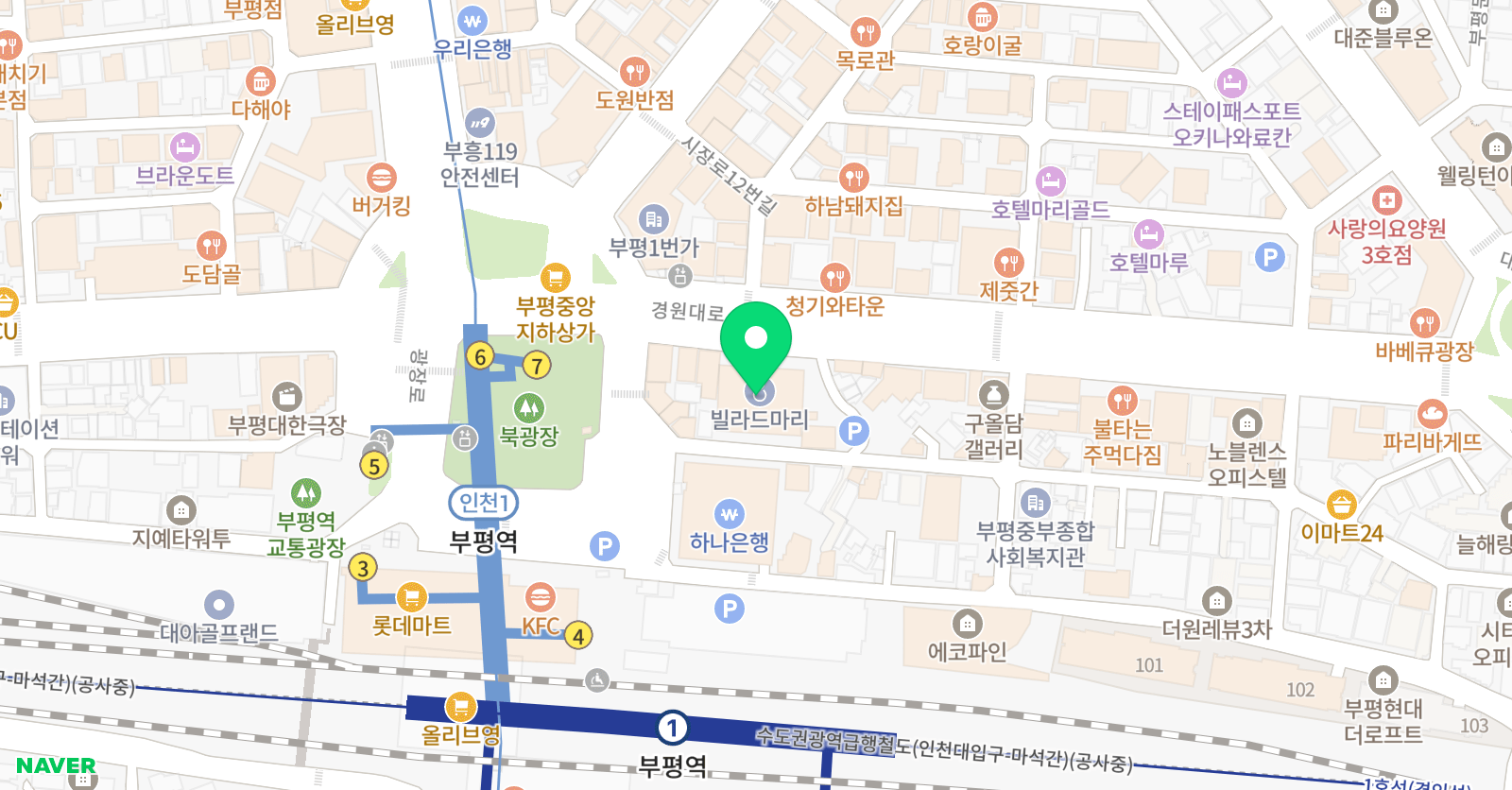랩 미술학원 인천부평본원 위치