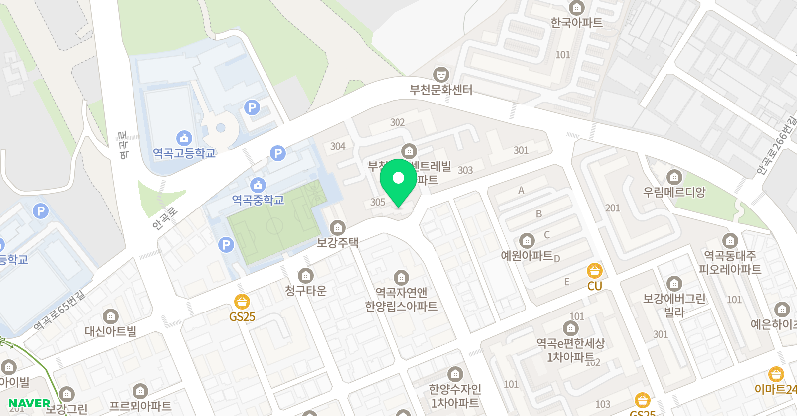 이스턴 영어 역곡점 위치