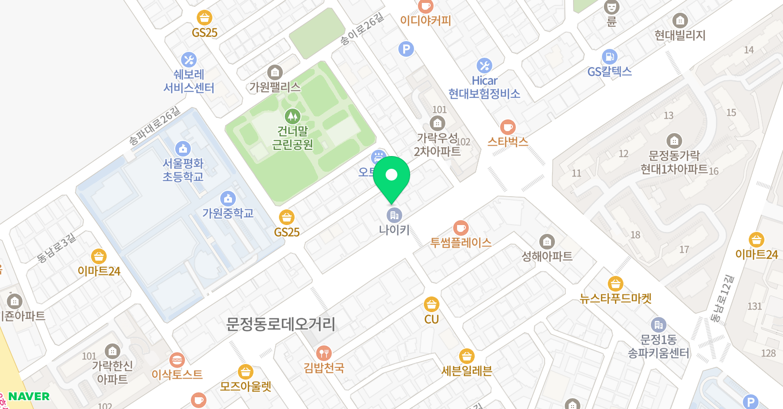 모어 댄스뮤직학원 위치
