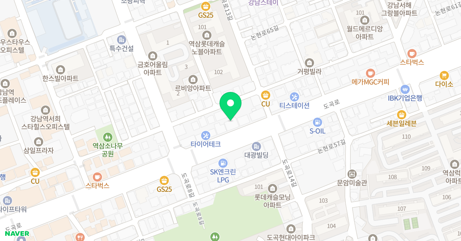 큐리어스 영재스쿨 위치