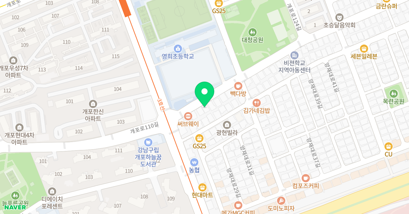엠브릿지 학원 위치