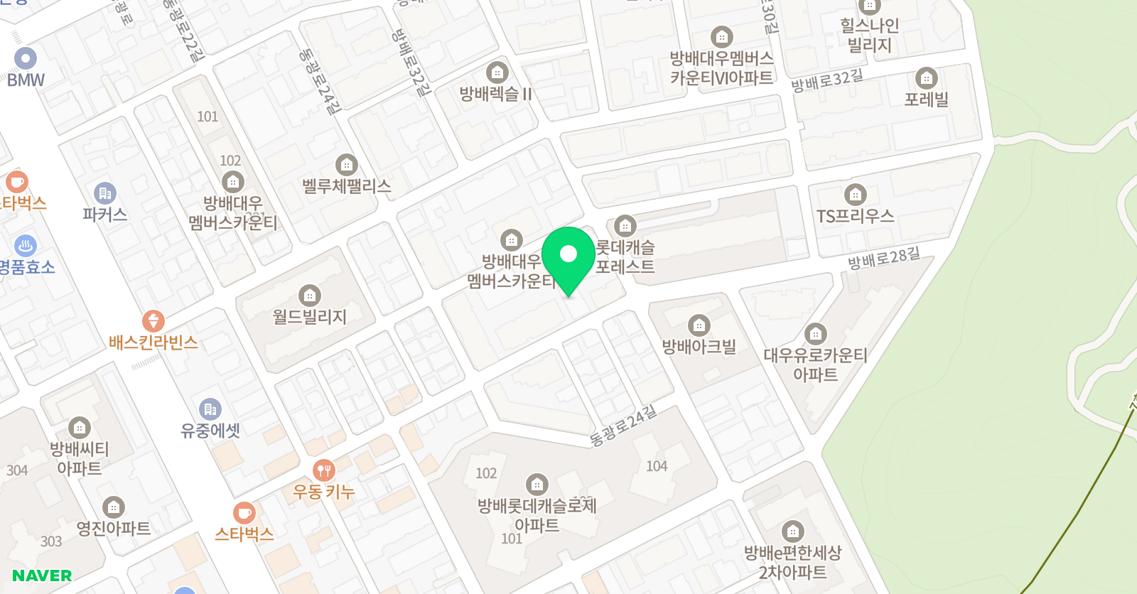 청담 어학원 방배브랜치 위치