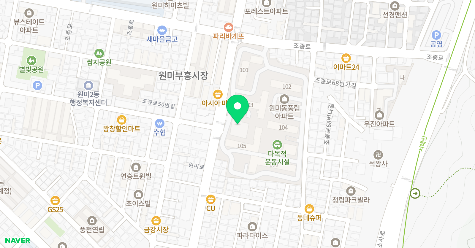 그림마을 미술 위치