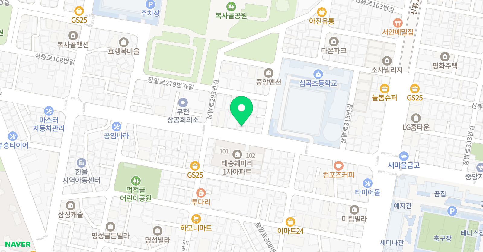 드림 보습학원 위치