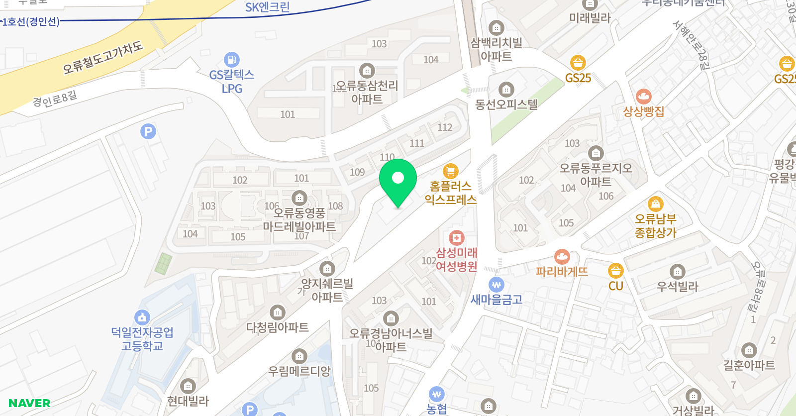 코리아탑클래스 태권도 위치