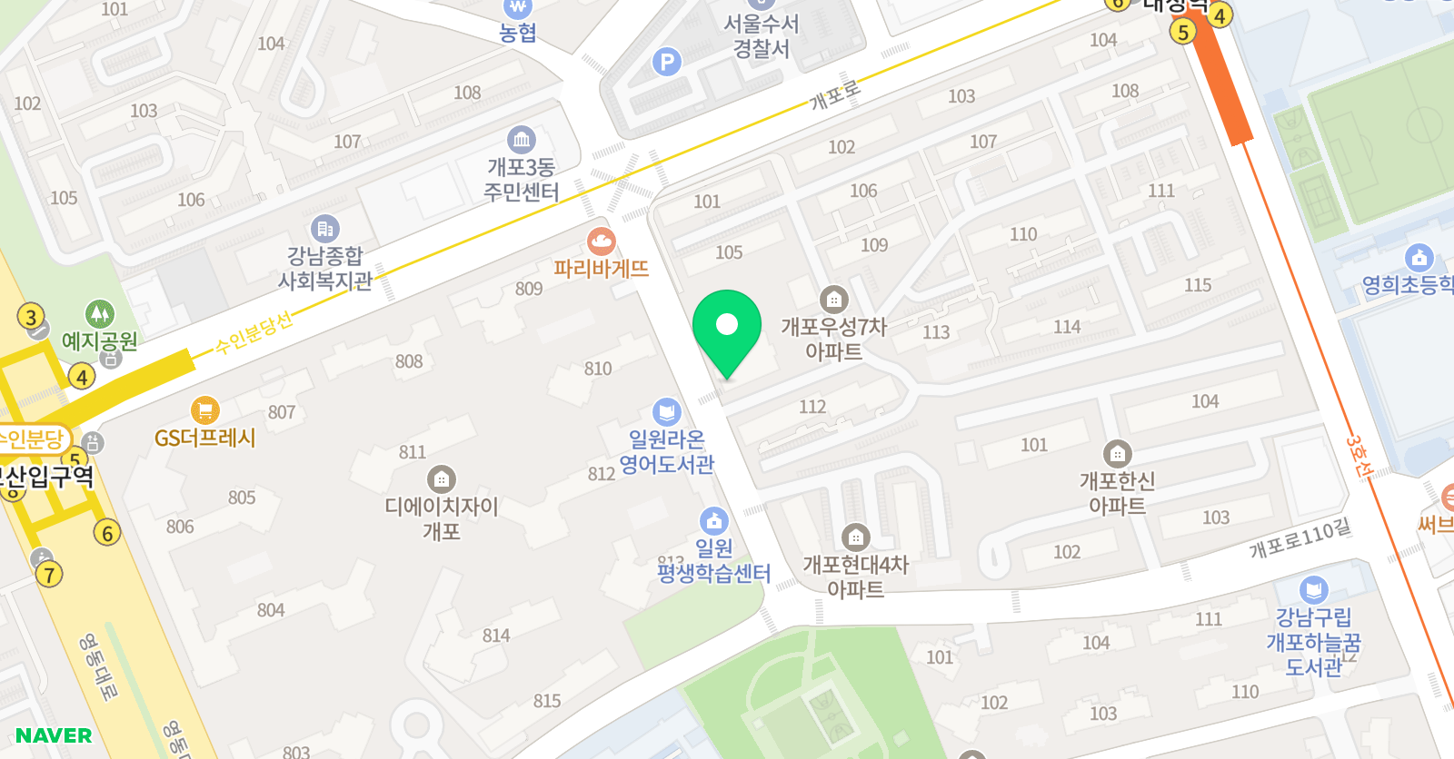리드인 일원초점 위치