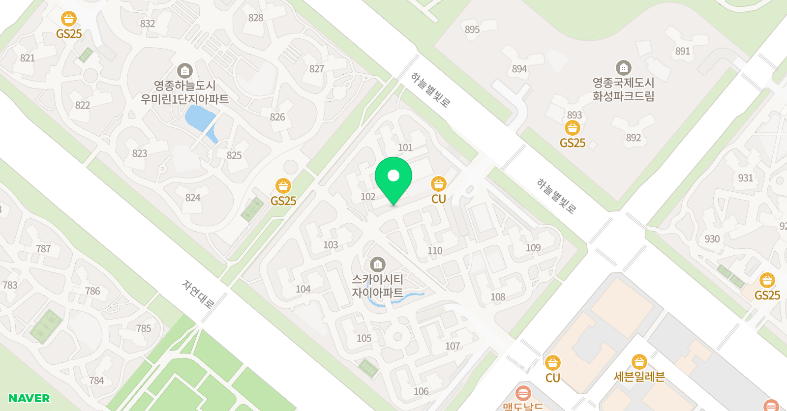 책읽는루브르아뜰리에 영종하늘도시센터 위치