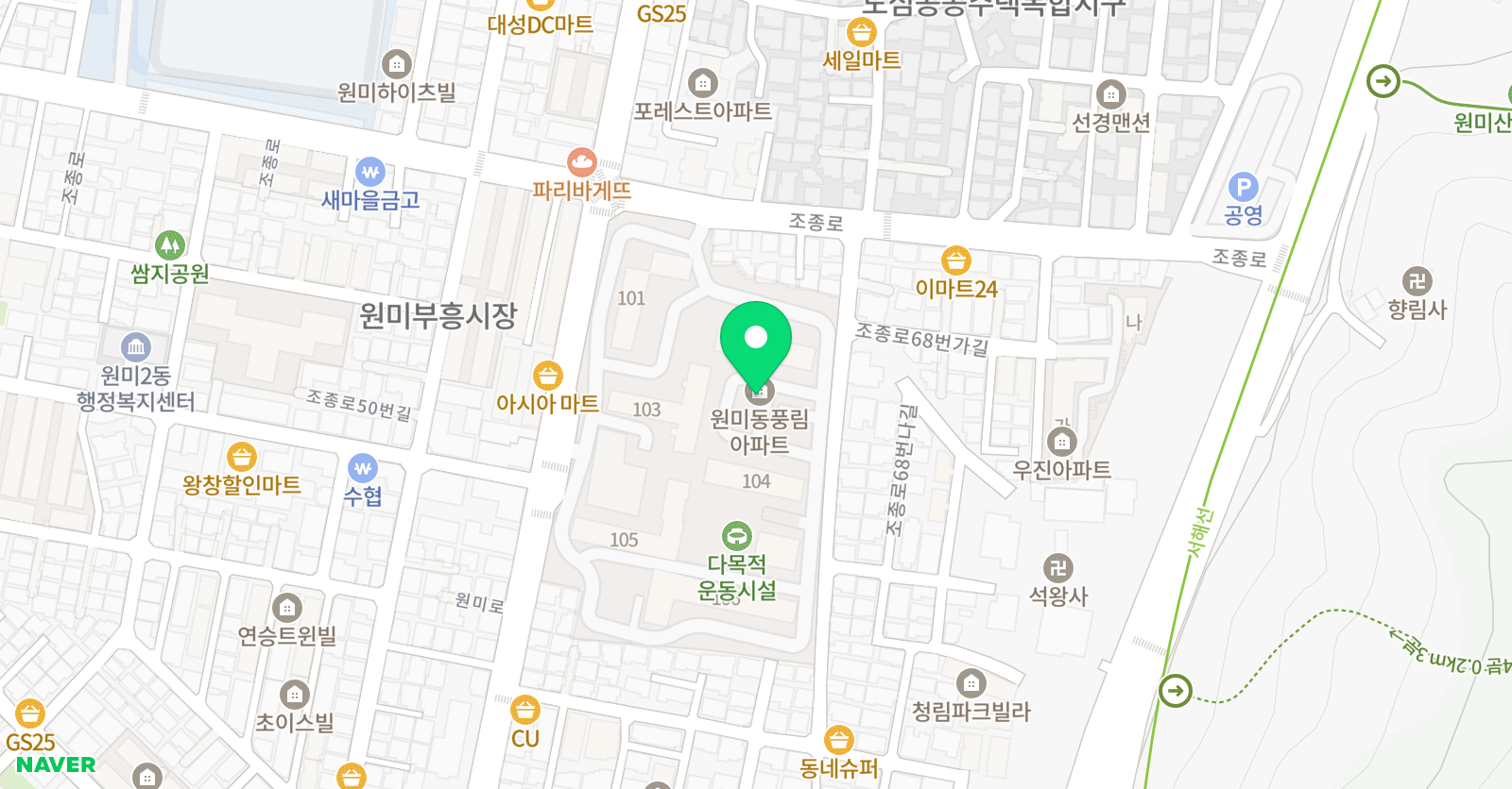 튼튼아이 태권도축구교실 위치