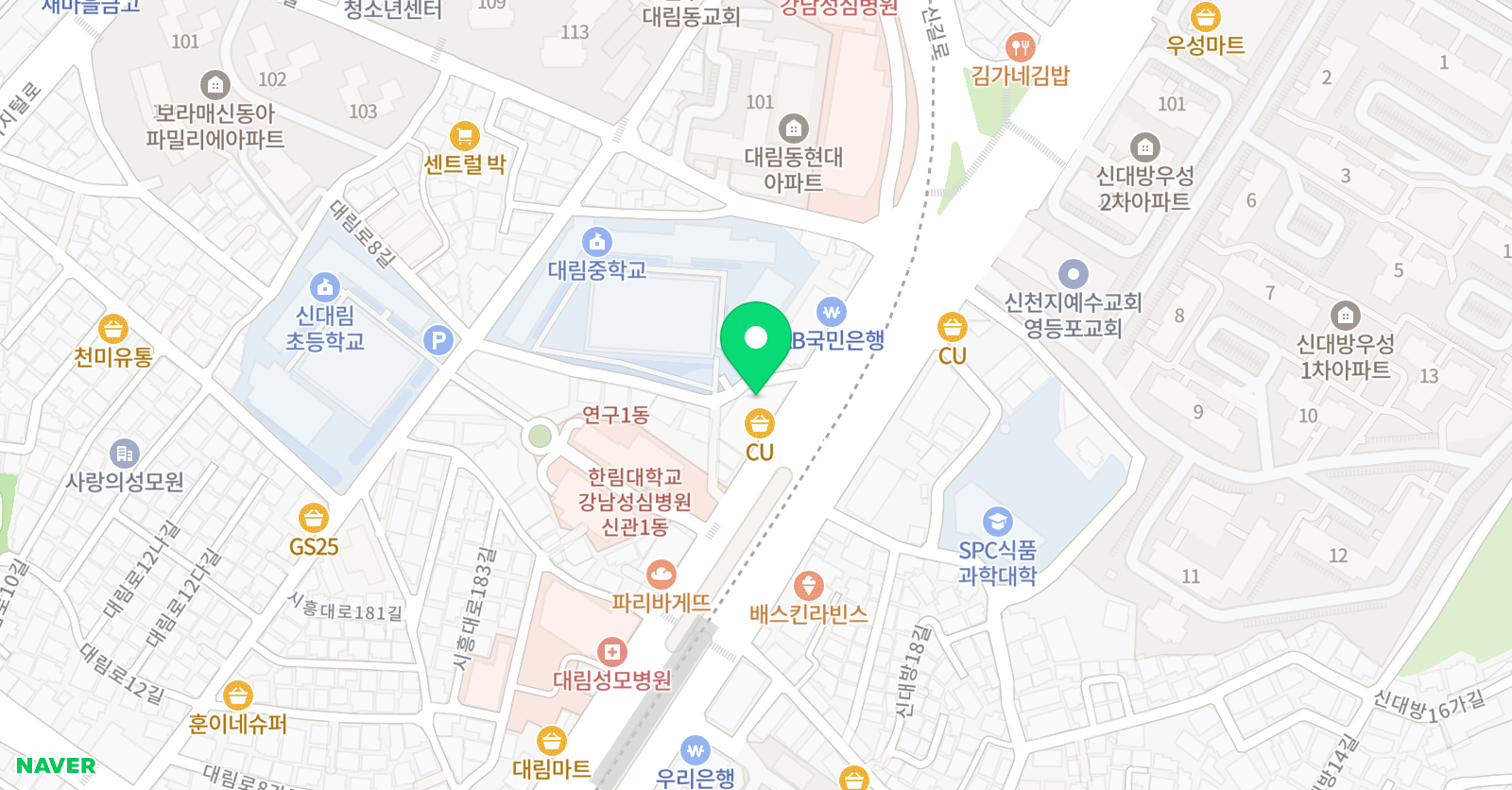 창조 미술학원 위치