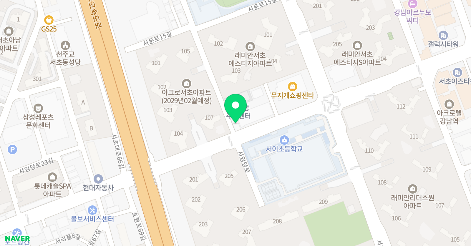아르떼 미술 위치