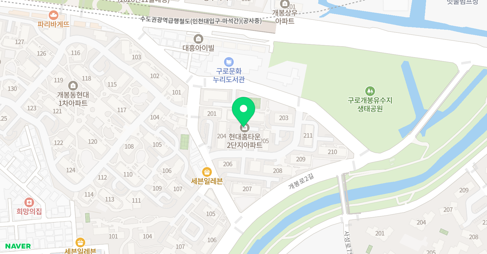 비상잉글리시아이 영어학원 개봉학원 위치
