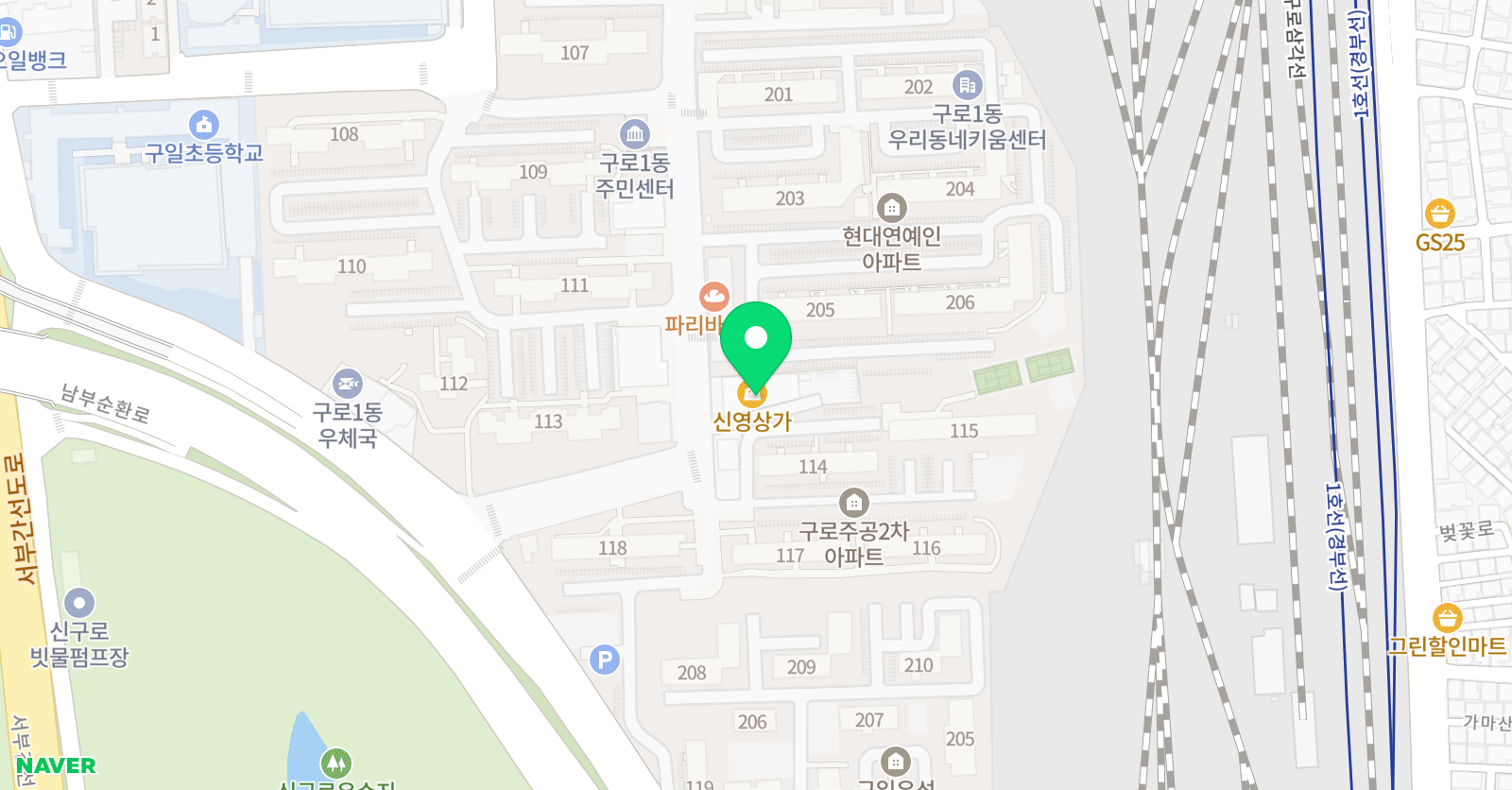 구로이엠아이 학원 위치