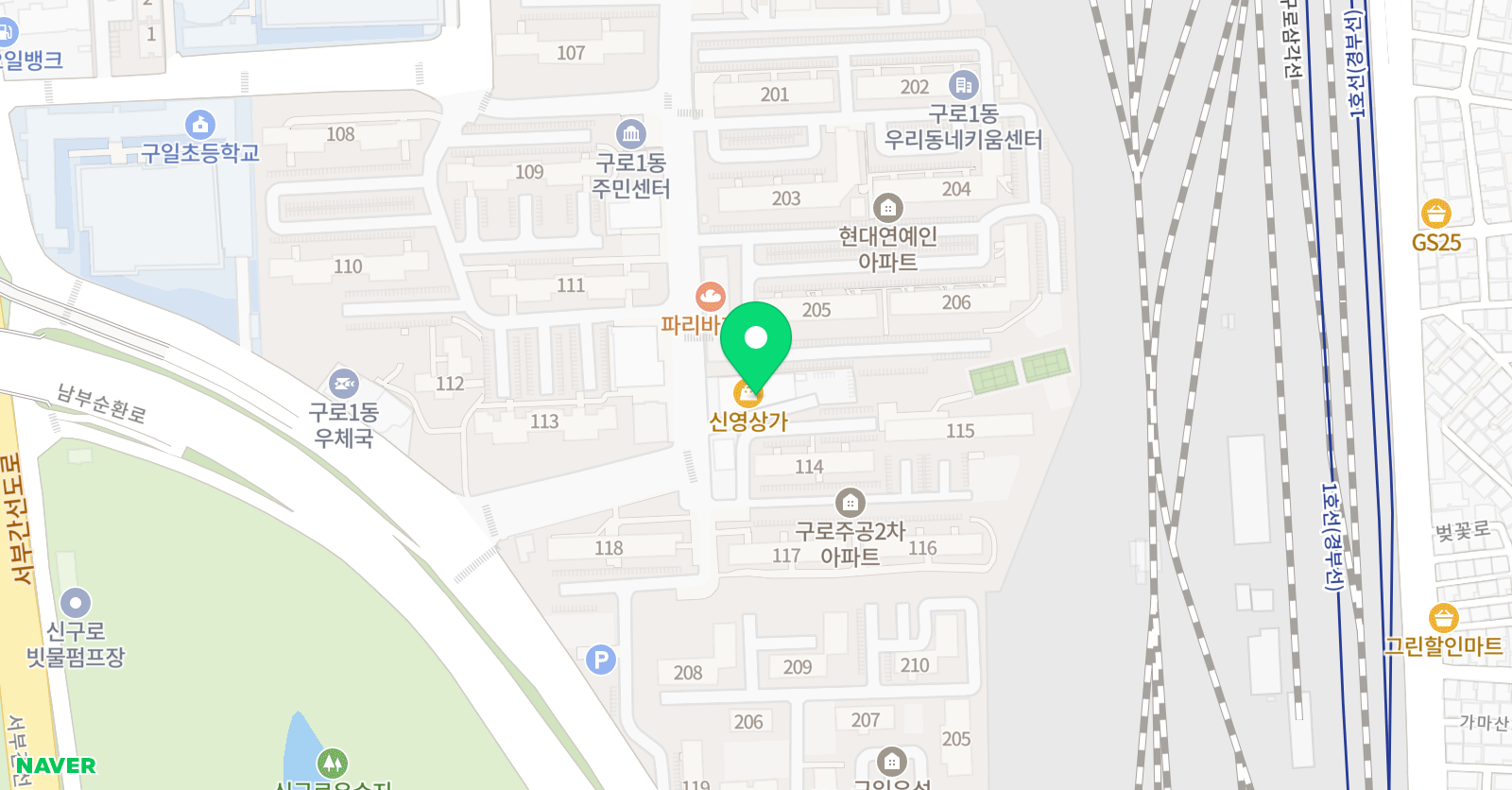 뮤엠영어 이지수학학원 위치
